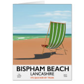 Bispham Beach Lancashire seaside poster (Front)