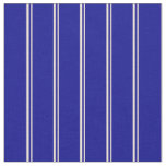 [ Thumbnail: Bisque and Dark Blue Lined/Striped Pattern Fabric ]