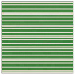[ Thumbnail: Bisque and Dark Green Stripes Pattern Fabric ]