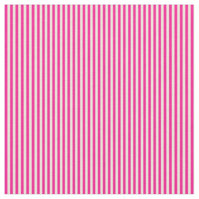 Bisque and Deep Pink Pattern Fabric (Close Up)