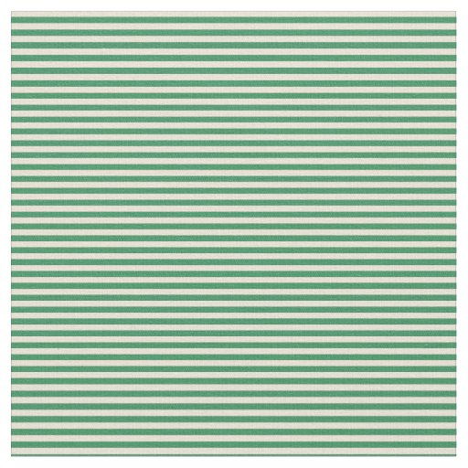 Bisque and Sea Green Lined Pattern Fabric
