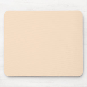 Bisque Beige Cream Solid Trend Color Background Mouse Pad