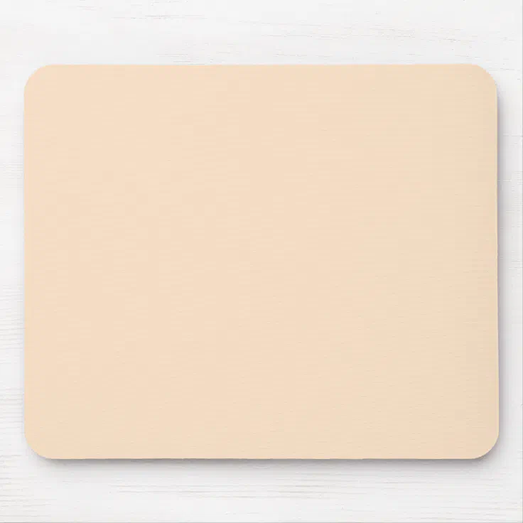 Bisque Beige Cream Solid Trend Color Background Mouse Pad | Zazzle