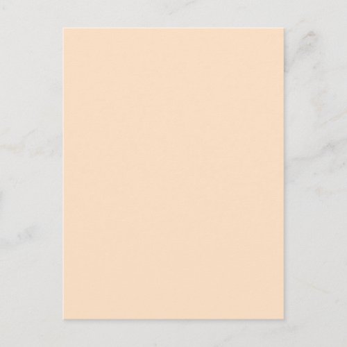 Bisque Beige Cream Solid Trend Color Background Postcard