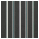 [ Thumbnail: Bisque, Dark Slate Gray, Grey, and Black Stripes Fabric ]