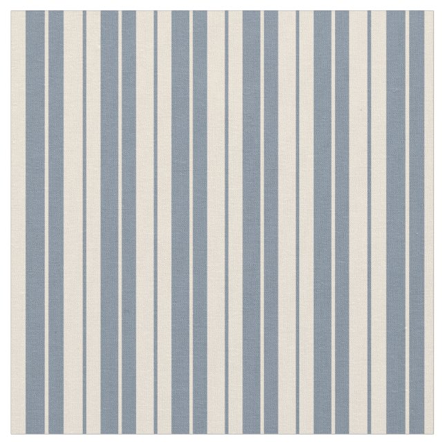 Bisque & Light Slate Gray Lined Pattern Fabric (Close Up)