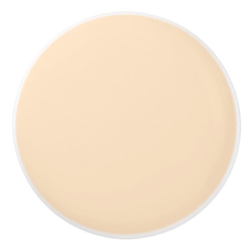 Bisque solid color  ceramic knob