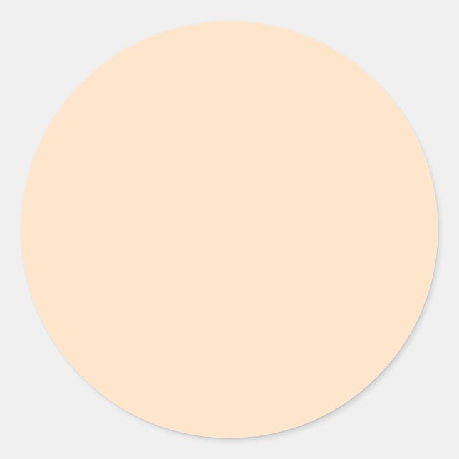 Bisque (solid color)  classic round sticker (Front)
