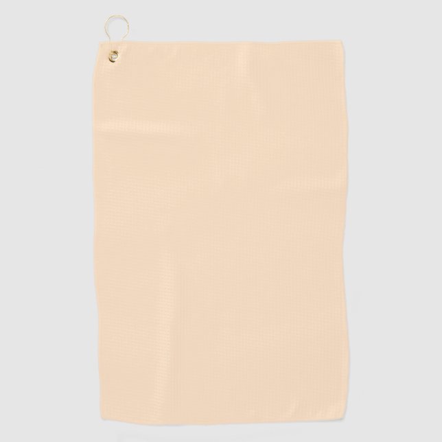 Bisque (solid color)  golf towel (Front)