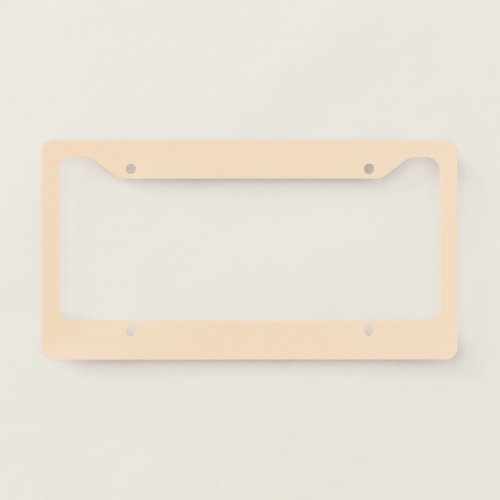 Bisque solid color  license plate frame