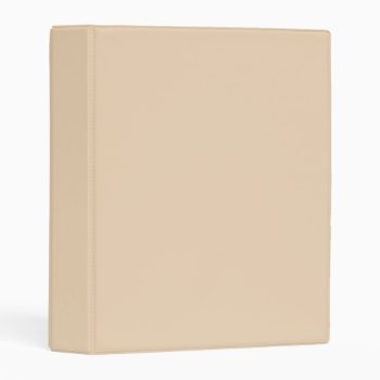 Bisque Solid Color Mini Binder by SimplyColor at Zazzle