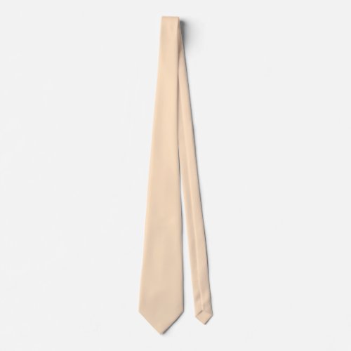 Bisque solid color  neck tie