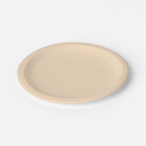 Bisque  solid color  paper plates