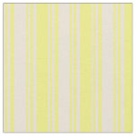 [ Thumbnail: Bisque & Yellow Colored Lines Pattern Fabric ]