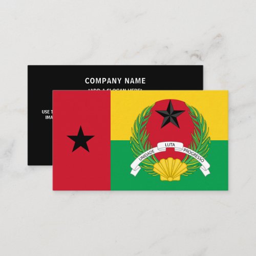 Bissau_Guinean Flag  Emblem Guinea_Bissau Business Card