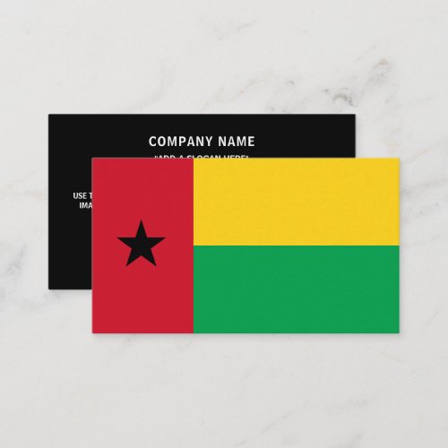 Bissau_Guinean Flag Flag of Guinea_Bissau Business Card