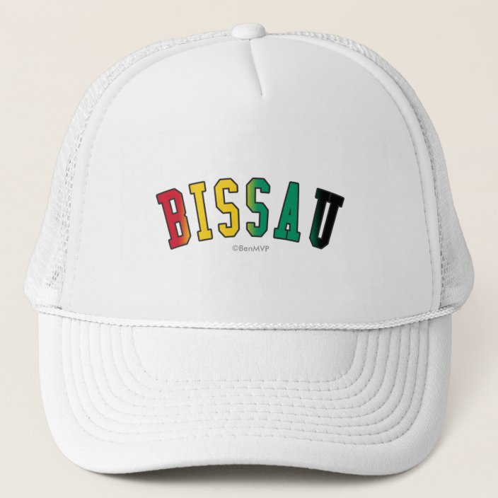 Bissau in Guinea-Bissau National Flag Colors Hat