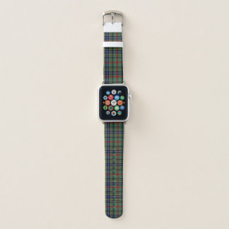Bisset clan Tartan Plaid Apple Watch Band