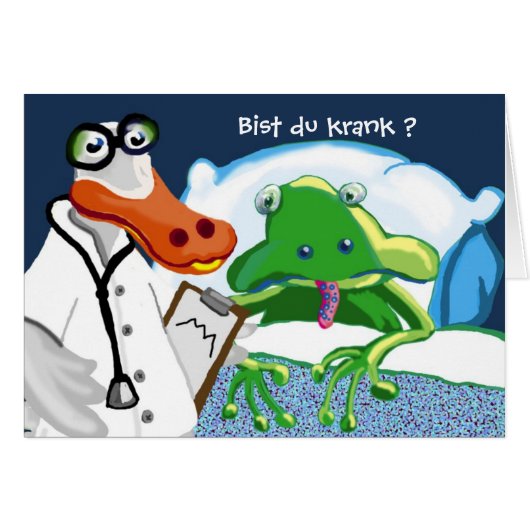 Bist du krank? cards (Front Horizontal)