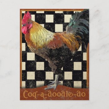 Bisto Rooster Postcard by NeatoCards at Zazzle