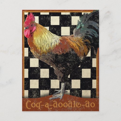 Bisto Rooster Postcard