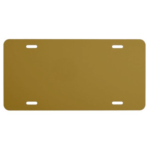  Bistre Brown solid color 	 License Plate