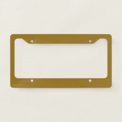  Bistre Brown solid color 	 License Plate Frame