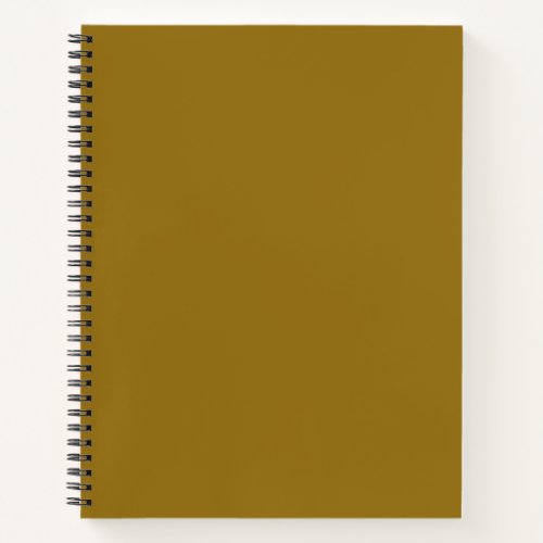  Bistre Brown solid color 	 Notebook