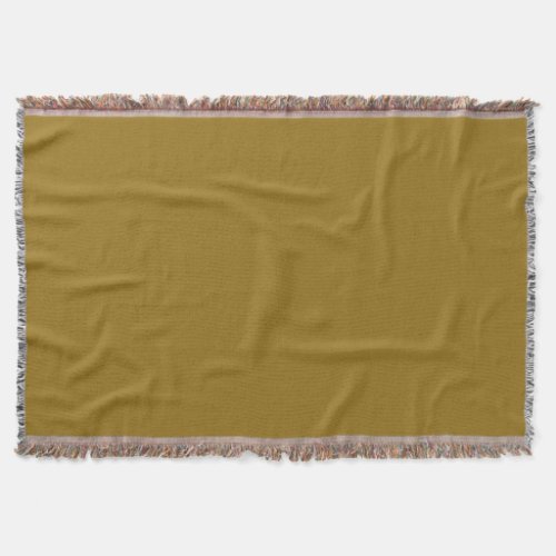  Bistre Brown solid color 	 Throw Blanket