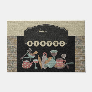 Bistro Doormat, Lovely Bistro Design Doormat