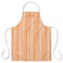 Bistro Foodie Orange Spice Café Stripe Pattern Apron