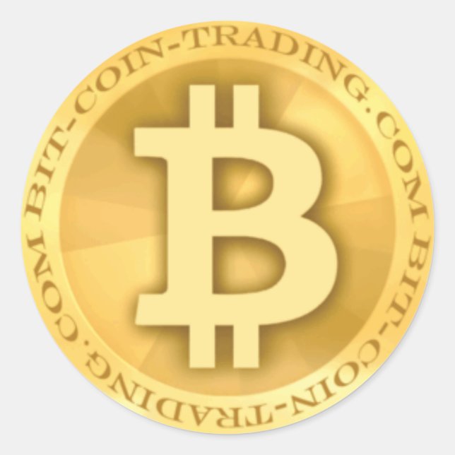 Bit-coin-trading.com Logo Classic Round Sticker (Front)