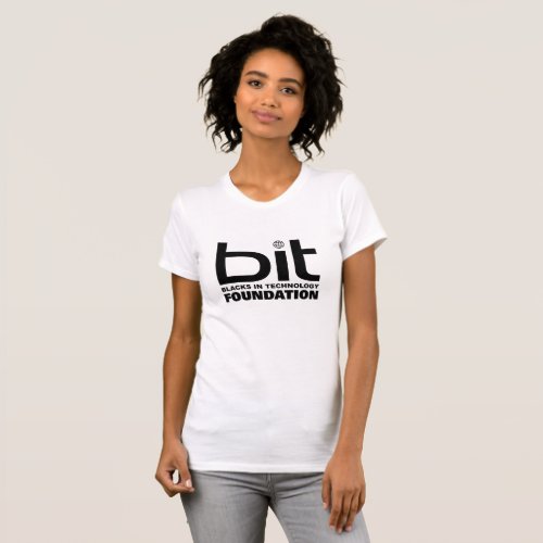 BIT Foundation Womens Black On White AA Tee