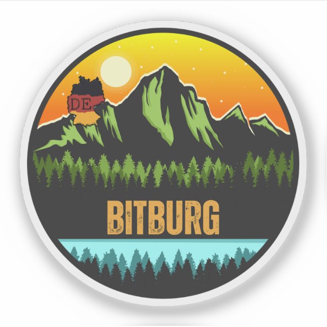 Bitburg, Germany Sticker (Front)