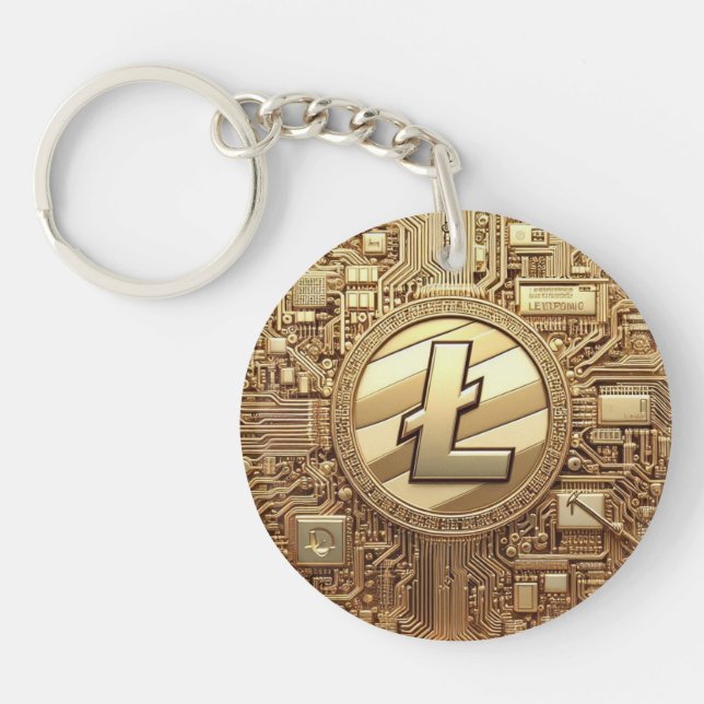 BitCap Lite Coin Symbol Keychain (Front)