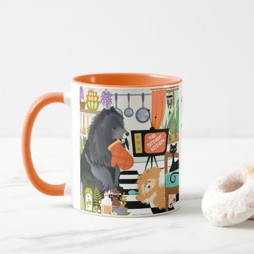 BITCHEN KITCHEN measure 1 1/2 cups dog cute mug