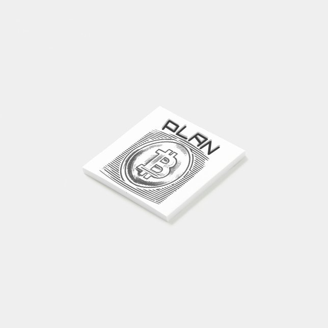 Bitcoin - Сrypto Plan Post-it Notes (Angled)