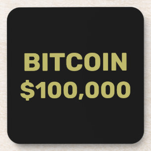 Bitcoin 100000 Celebration Beverage Coaster