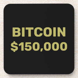 Bitcoin 150000 Celebration Beverage Coaster