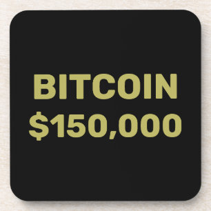 Bitcoin 150000 Celebration Beverage Coaster