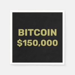 Bitcoin 150000 Celebration Napkins