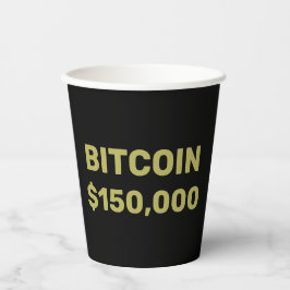 Bitcoin 150000 Celebration Paper Cups