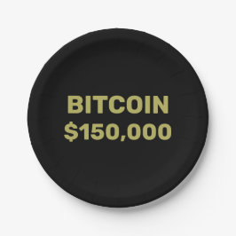 Bitcoin 150000 Celebration Paper Plates