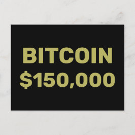 Bitcoin 150000 Celebration Postcard