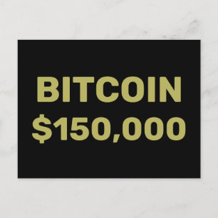 Bitcoin 150000 Celebration Postcard