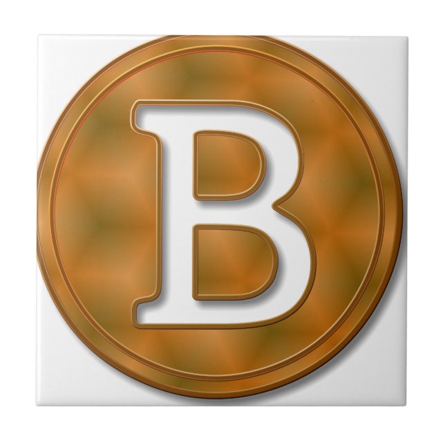 Bitcoin 15 ceramic tile (Front)