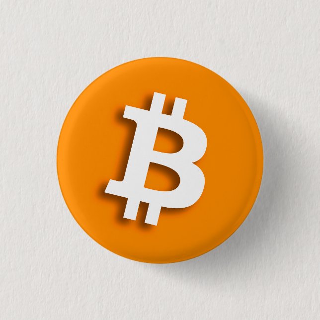 "BITCOIN" 1.25-inch Pinback Button (Front)