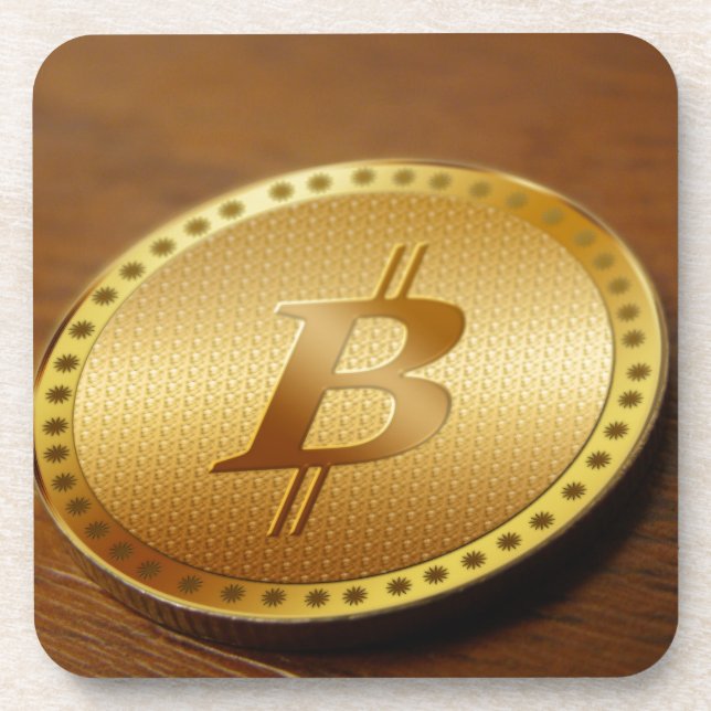 Bitcoin 2 beverage coaster (Front)