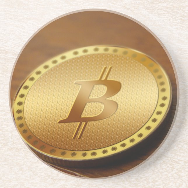 Bitcoin 2 drink coaster (Front)
