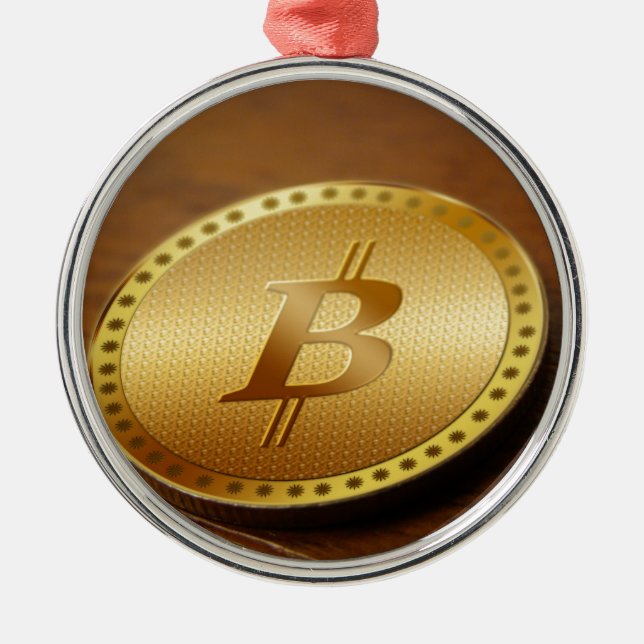 Bitcoin 2 metal ornament (Front)